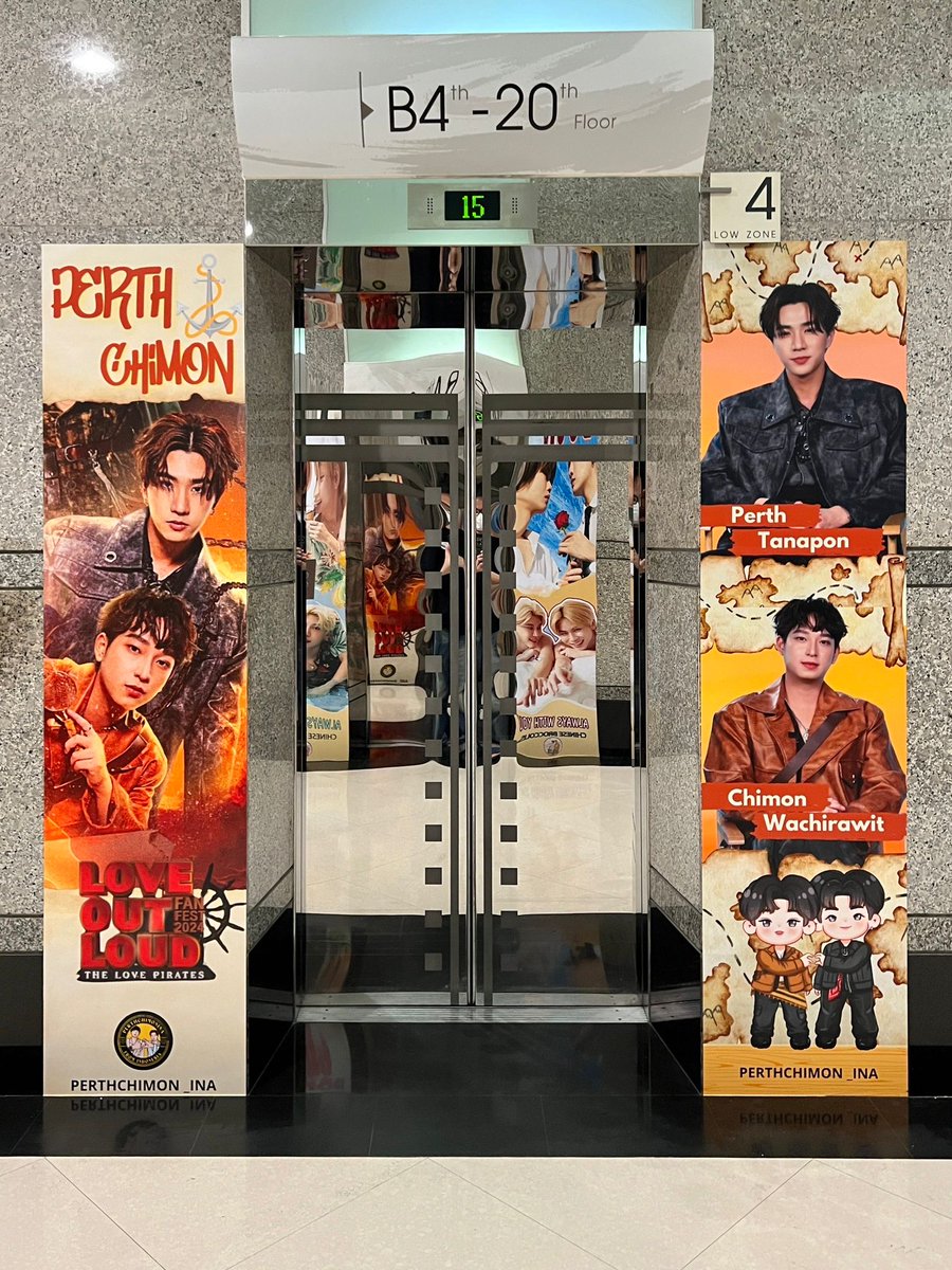 🌓Project ads lift for Celebrating Perthchimon : Love Out Loud Fanfest 2024 ⚓

🗓️ 1 - 31 May 2024
📍 Lift ad. Media No.4 @ GMM Grammy Place

If you see it, please take a photo or video and tag @PERTHCHIMON_INA on X 
or IG 😊🖤💛

#เพิร์ธชิม่อน #PerthChimon 
#LOLFanFest2024