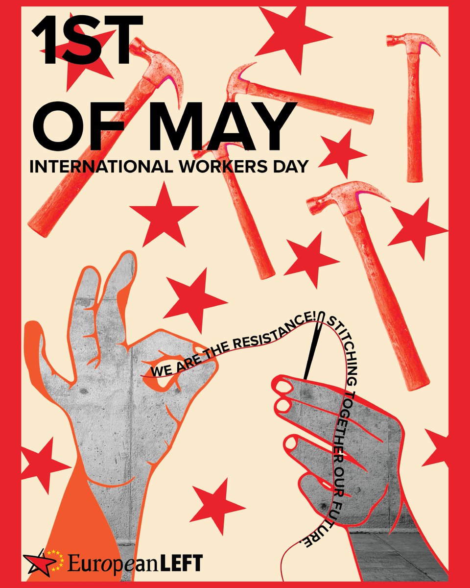 #WorkersDay is a day that is crucial for class trade unions and the political left to continue fighting for labour rights that serves the people Read the Trade Unionists Network Europe (TUNE) declaration with the @europeanleft: european-left.org/1st-of-may-dec… #InternationalLabourDay