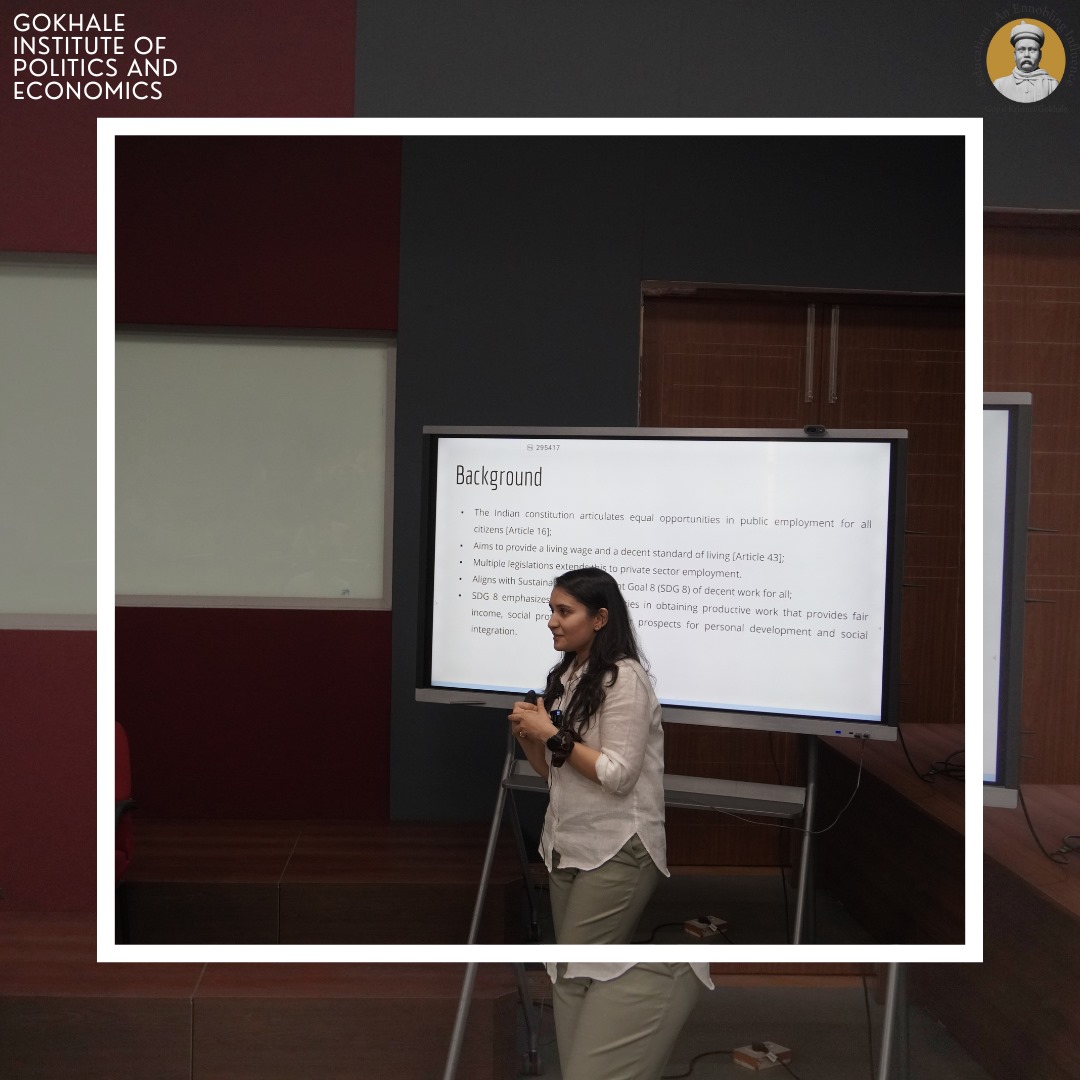 Ms Rawat discussed the Human Opportunity Index, revealing disparities influenced by education and regional factors. The seminar also shed light on labour market segmentation's impact.

3/4
#labourmarket #disparities