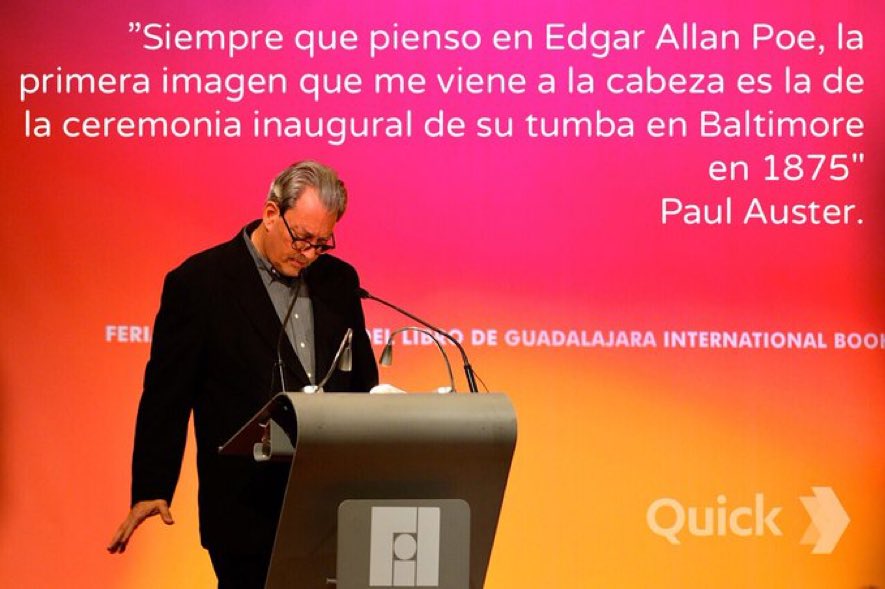JuamXMex's tweet photo. Paul Auster. https://t.co/piTkU5l35g