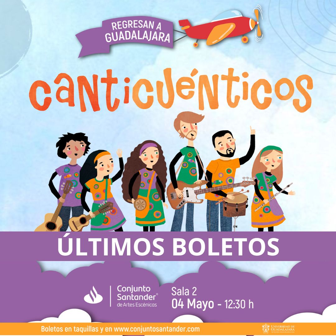 ConjSantander's tweet photo. ÚLTIMOS BOLETOS DISPONIBLES PARA EL CONCIERTO DE CANTICUÉNTICOS

Quedan sólo algunos boletos disponibles para el concierto que ofrecerá Canticuénticos, la banda argentina que busca visualizar los derechos de los niños a través de la música.

Accesos en https://t.co/15tBGSKPuw https://t.co/0fZerpKE8J