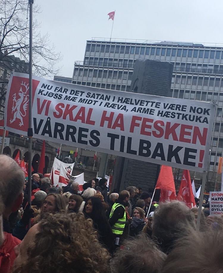 Första majtåget i Norge 2018 verkar ha varit helt utan pardon.