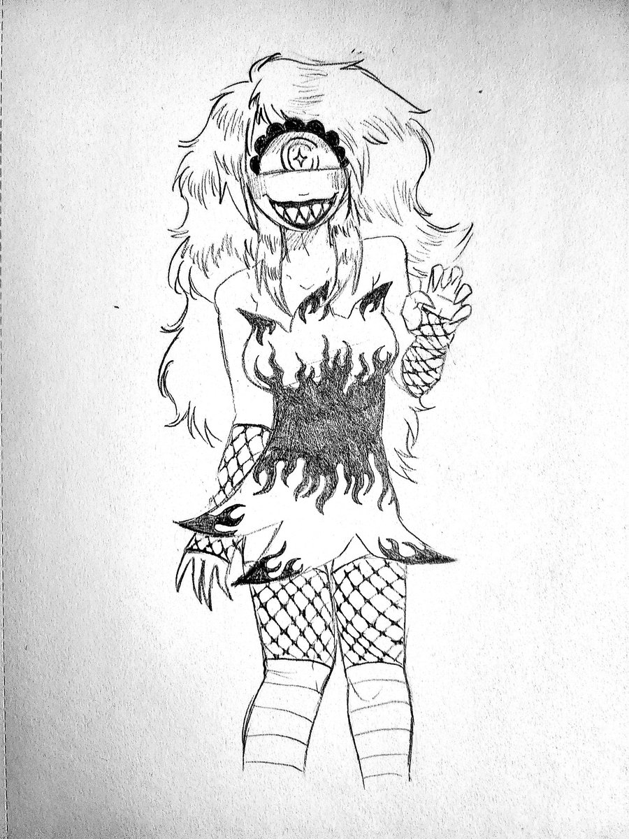 <a href="/ItsExaBerry/">💖Lenexa💜</a> <a href="/K1llerK1ss/">🧁Killer Kiss💋</a> Drew a doodle of Yasmin !! :-) thought her design was cool after I saw it on the little pamphlet from Indy PopCon - excited to see the trailer come out !! ^_^