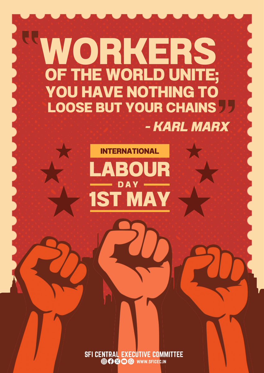 WORKERS OF THE WORLD UNITE; YOU HAVE NOTHING TO LOSE BUT YOUR CHAINS. -KARL MARX