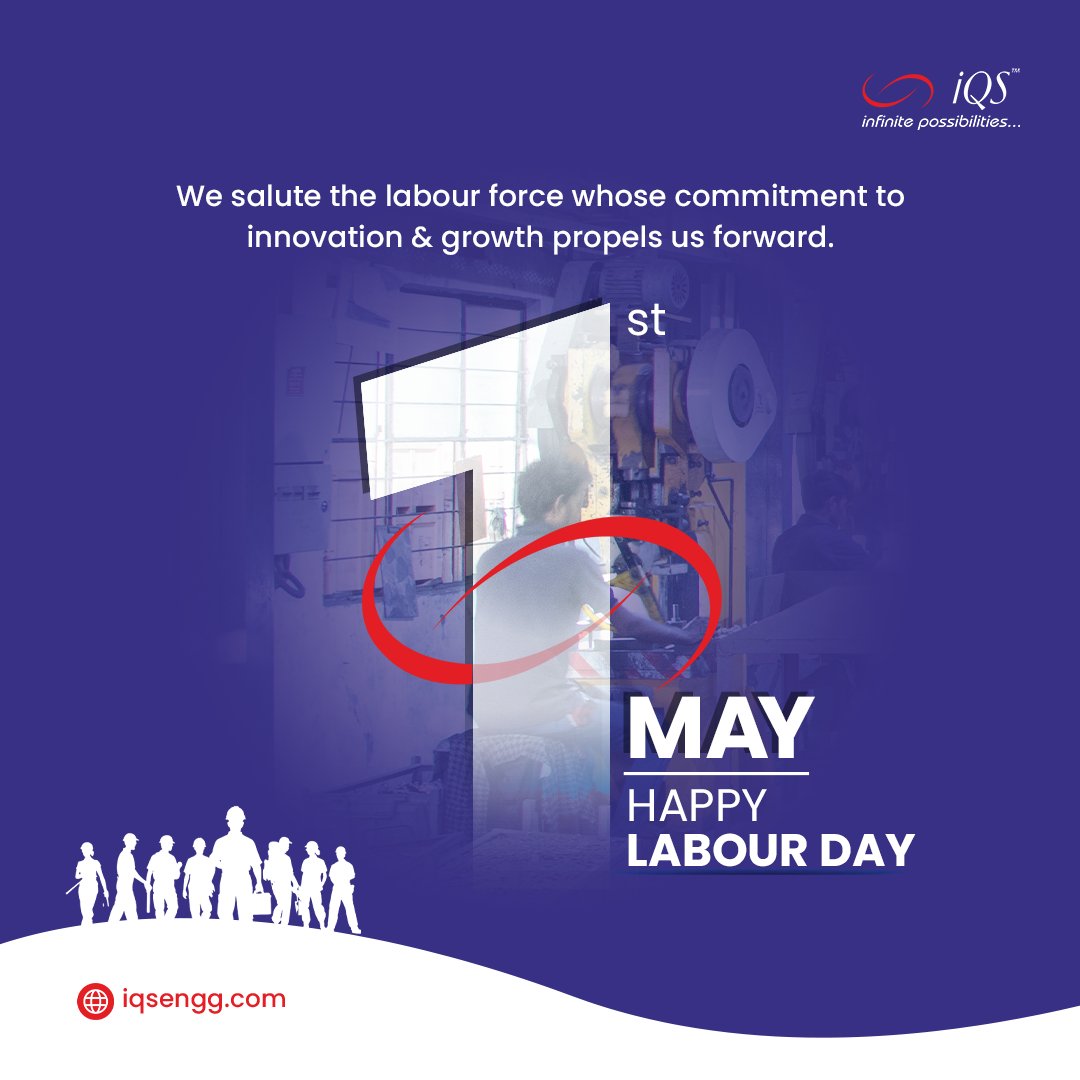 Today, we extend our sincerest gratitude to the dedicated workers whose unwavering commitment & tireless efforts propel us forward. At IQS, we celebrate the spirit of labour & innovation that drives progress. 
Happy Labour Day👷‍♂️

#HappyLabourDay #LaborDay #maharashtraday2024 #IQS