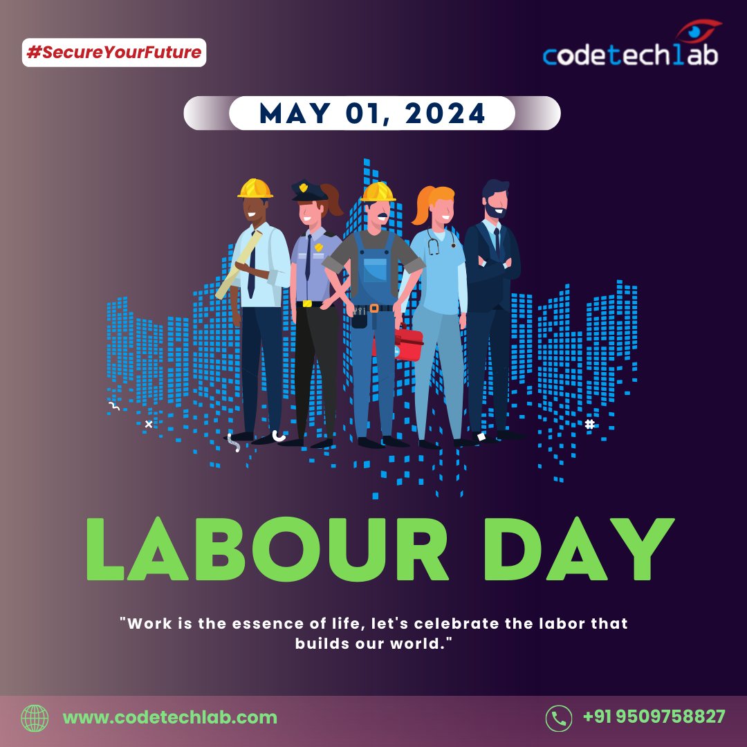CodeTechLab's tweet photo. 🌟 Happy Labour Day! 🌟
Today, we celebrate the hard work, dedication, and contributions of workers around the world.

#LabourDay #WorkersDay #ThankYouWorkers #HardWorkPaysOff #Dedication #Appreciation #WorkforceHeroes #CelebrateWorkers #LaborDay2024 #WorkplacePride #codetechlab https://t.co/SMiZNuWz5z