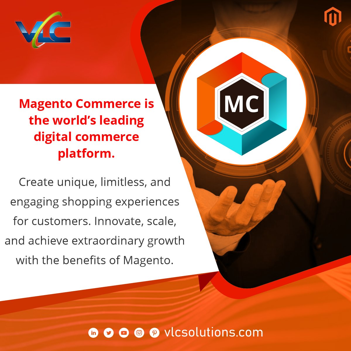 vlcsolutions's tweet image. Maximize growth with Magento Commerce! Craft compelling shopping experiences, retain customers, innovate, and scale effortlessly for unparalleled success in e-commerce. 
vlcsolutions.com/magento-connec…
#MagentoCommerce #EcommerceGrowth