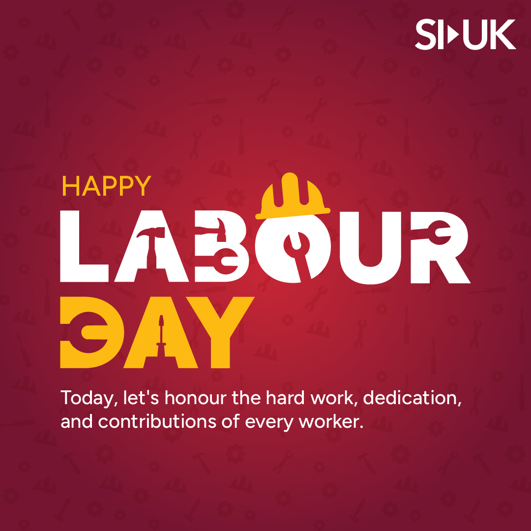 Happy Labour Day from SI-UK! Today, we honour the dedication, hard work, and achievements of workers everywhere. Your contributions shape our world and inspire progress. Wishing you a well-deserved day of recognition and appreciation! #LabourDay #siukindia