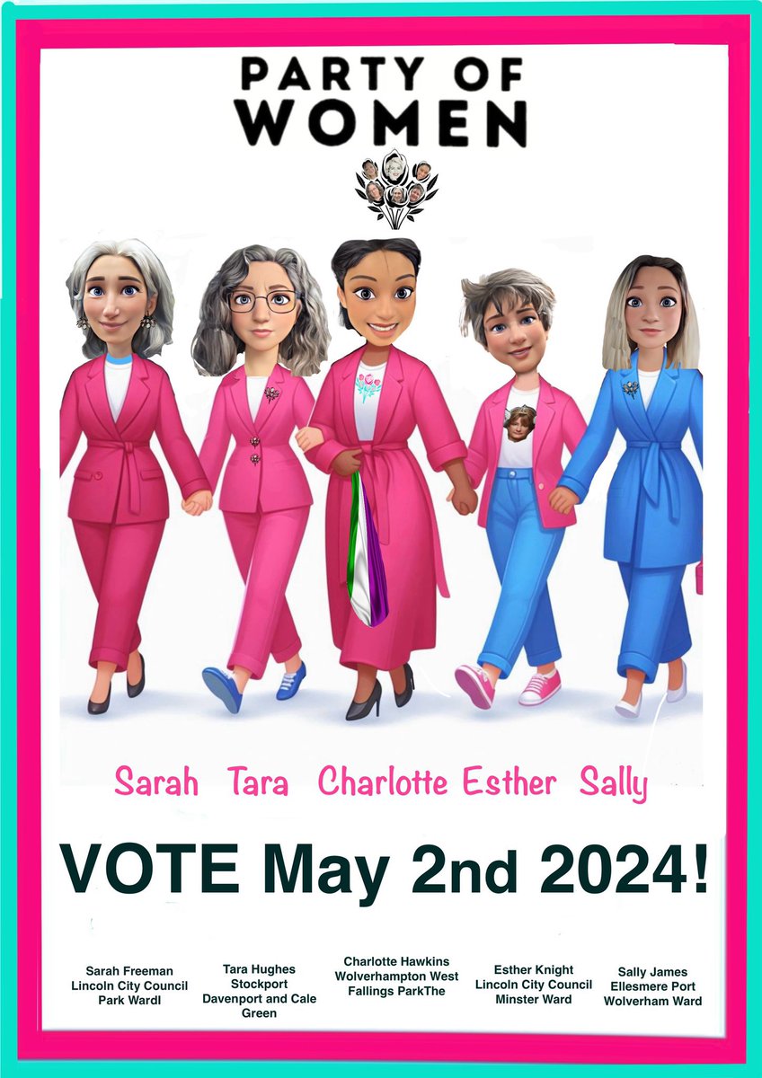 Off to Lincoln to help @EstherKnightPOW #DareToBeHonest serve up the truth about the decimation of women’s rights and child safeguarding and let voters know how #PartyOfWomen plan to stop this. No compromise! Sign up to help out: partyofwomen.org/our-candidates