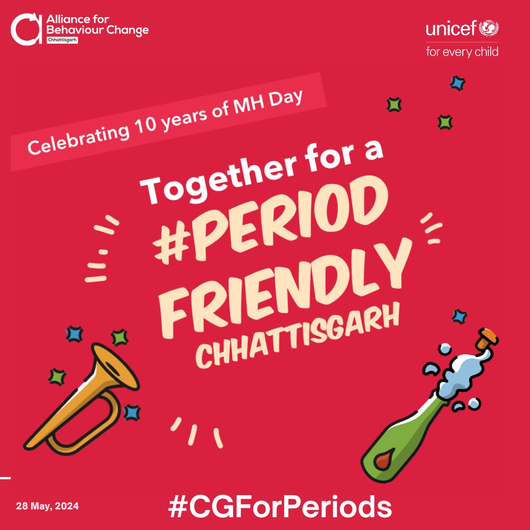 🌸Together for a #PeriodFriendlyWorld! 🌸
Join our 28-day campaign to support #MHDay! Use the hashtag #CGforPeriods to show your solidarity and share your activities on social media. Let’s break the silence around menstruation and envision a world where stigma and taboos are