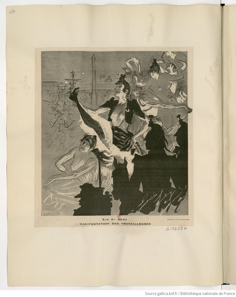 Joyeux #1erMai - fêtons avec La Goulue et la "manifestation des travailleuses" par Louis Legrand.