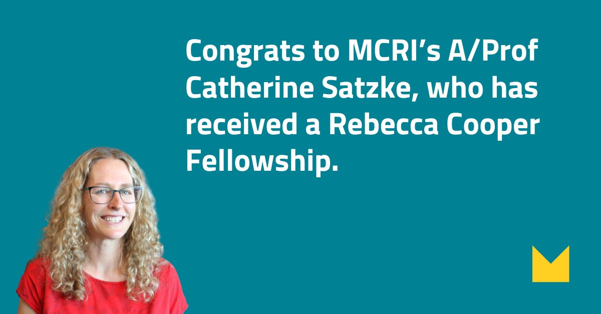 Congrats to #MCRI A/Prof Catherine Satzke, who has received a five-year, $1.5 million Rebecca Cooper Fellowship to investigate how flu impacts the severity of Strep A infections. #MCRIresearch #StrepA #Flu #InfectiousDisease

➡️mcri.edu.au/news/awards/re…