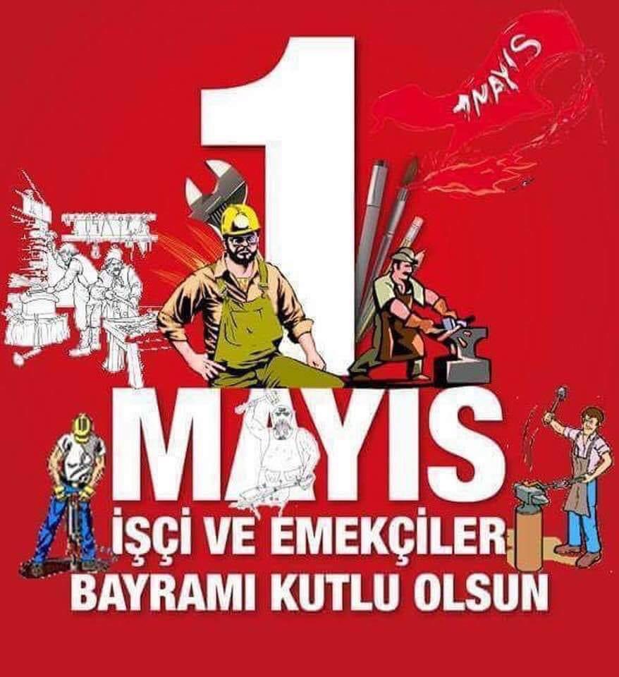 İşçinin,emekçinin bayramı kutlu olsun Yaşasın 1 Mayıs ✌️