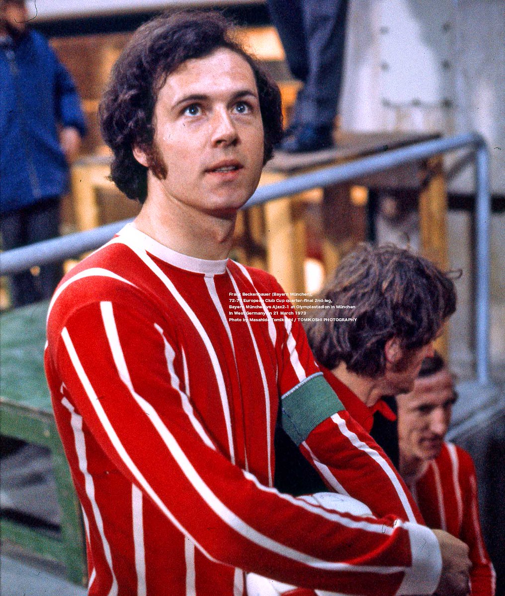 Franz Beckenbauer (Bayern München) face 72-73 European Club Cup quarter-final 2nd-leg, Bayern München vs Ajax2-1 at Olympiastadion in München in West Germany on 21 March 1973 Photo by Masahide Tomikoshi / TOMIKOSHI PHOTOGRAPHY