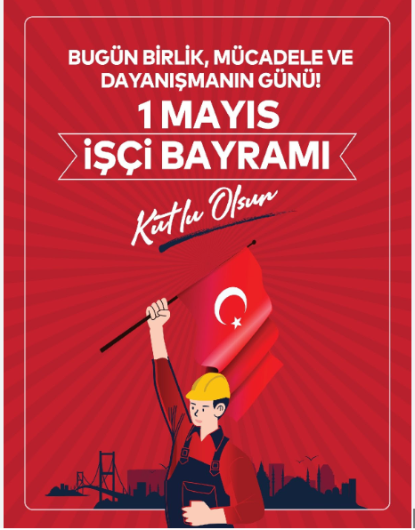 'Üreten, hayat veren, alın teriyle ülkemizin büyümesine ve gelişmesine katkı sağlayan tüm emekçilerimizin 1 Mayıs Emek ve Dayanışma Günü kutlu olsun. @AFADBaskanlik @cerdogan76