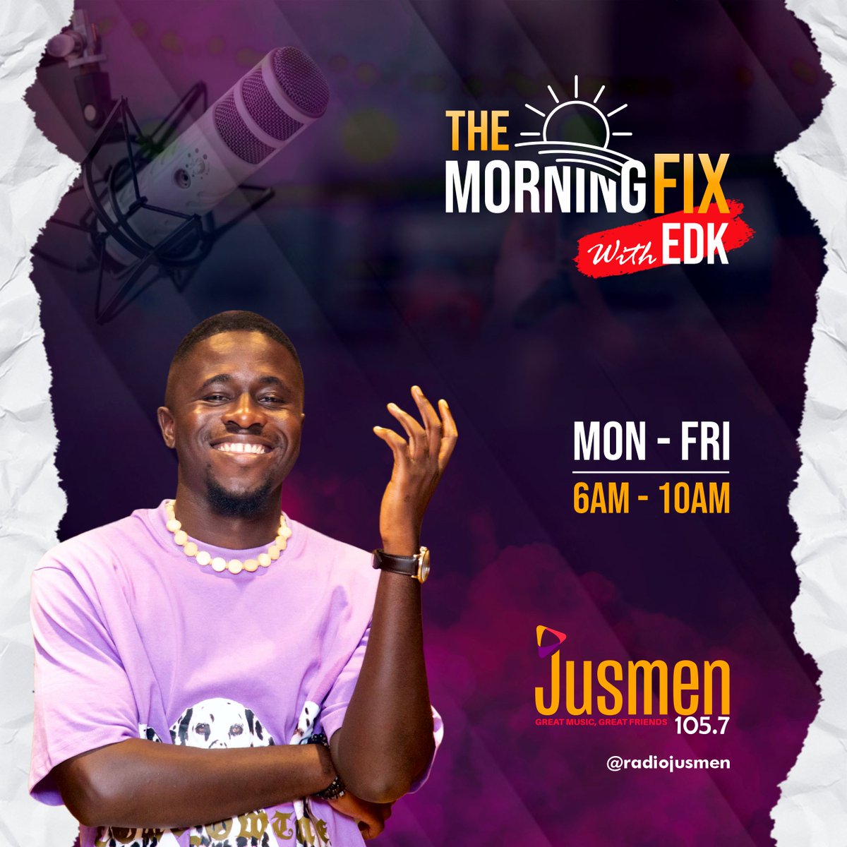 RadioJusmen's tweet photo. We're LIVE!!!!
@satoedk #TheMorningFix #RJDay https://t.co/KwP3sjEdHx