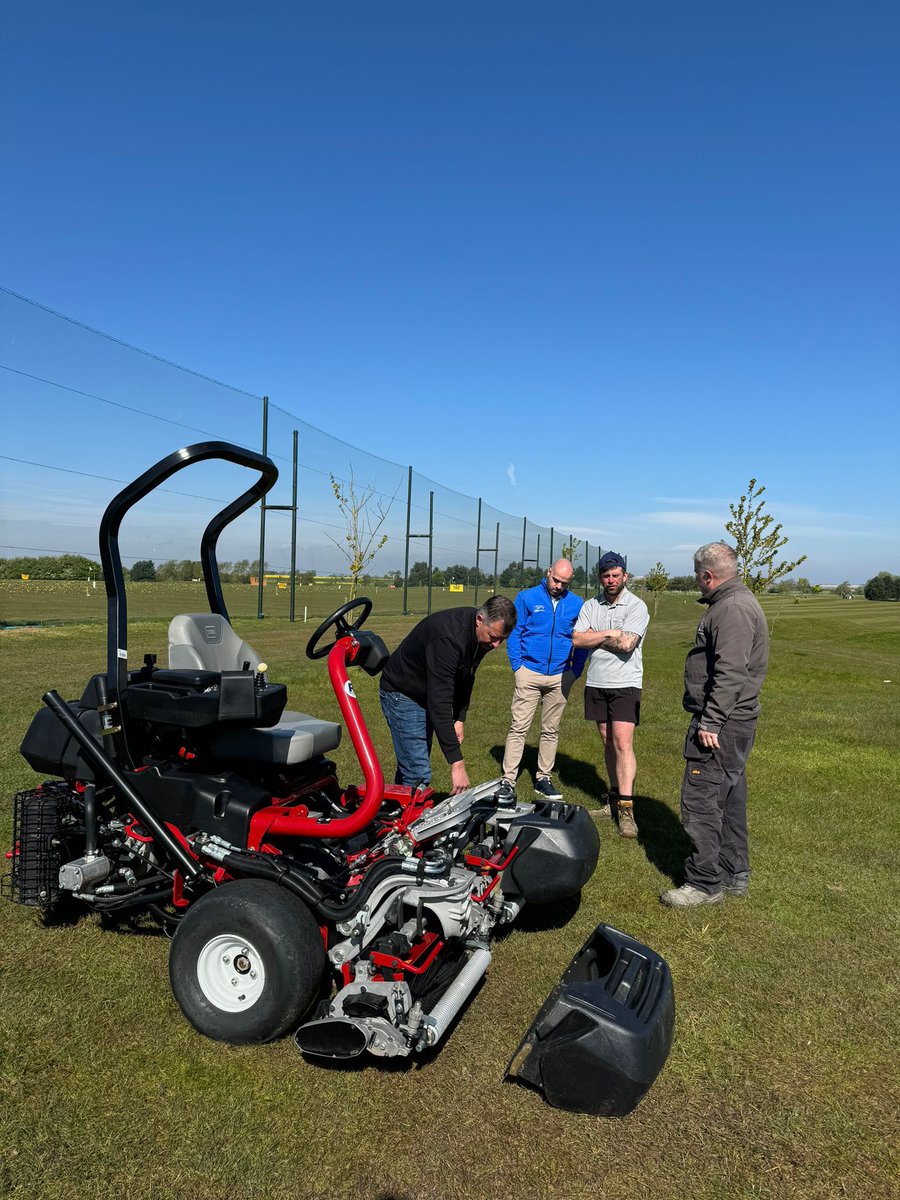 Want to know the best way to reward your greenkeepers?

Get them a brand new greens mower…

(You deserve it team, you’ve grafted extremely hard over a tough winter period)