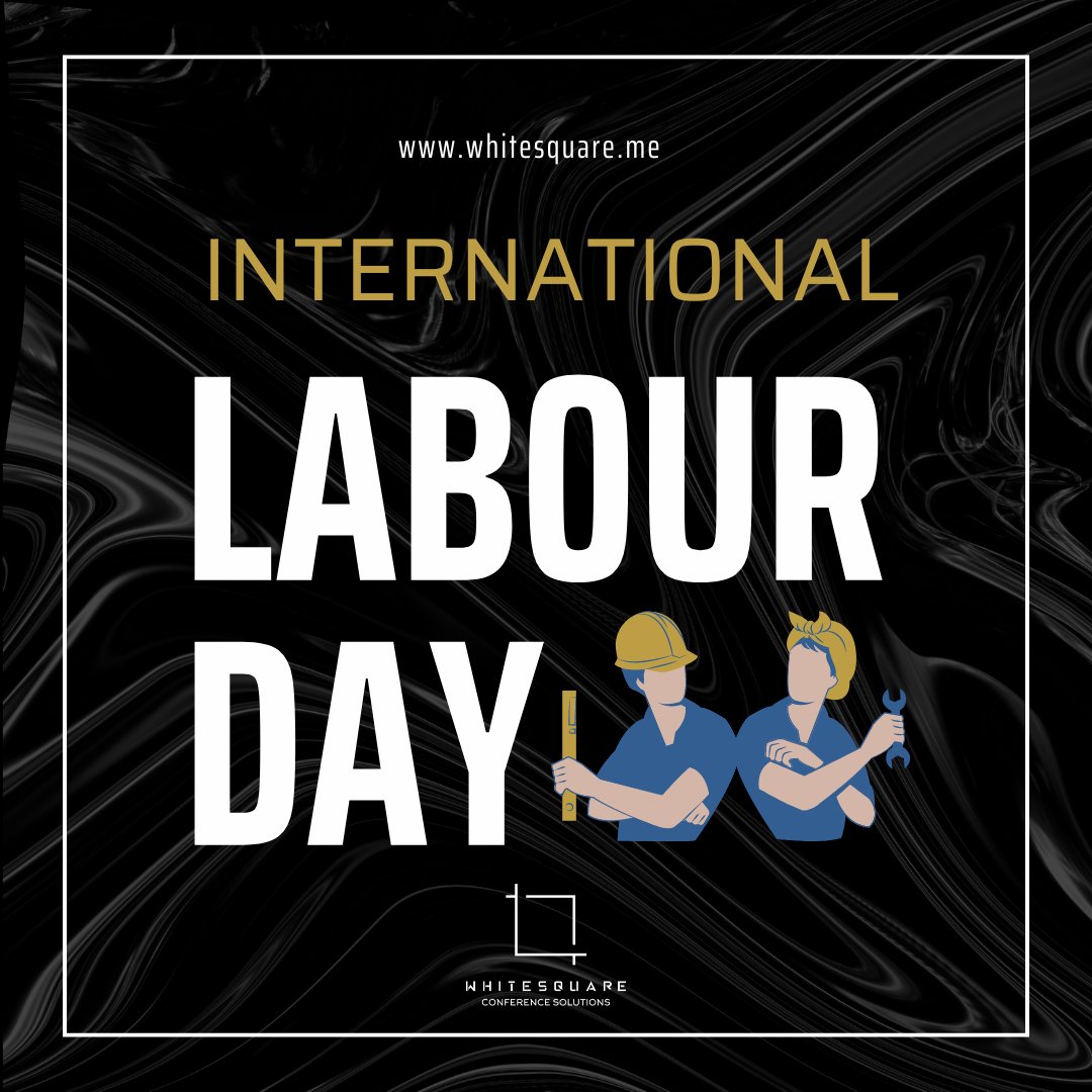 Happy Labor Day from #WhiteSquare! 🤝
🛠️ Let us celebrate the achievements of the labor movement and the contributions of workers around the world. 💪 #LaborDay #CelebrateWorkers #whitesquarebh #Bahrain #SaudiArabia #eventmanagement