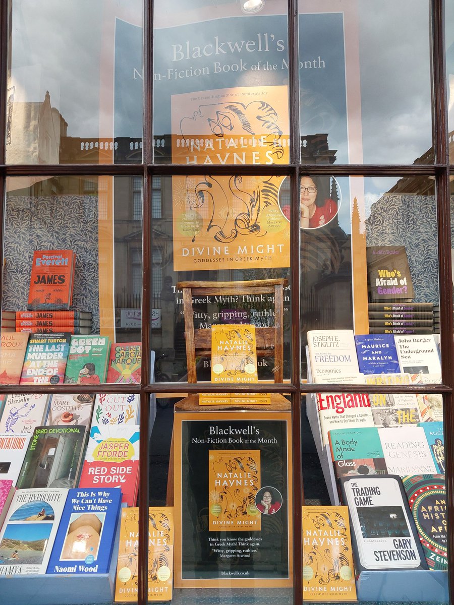 Our non-fiction book of the month for May is the mighty 'Divine Might' by @officialnhaynes We're looking forward to welcoming Natalie this evening for her sold out event on this stunning book