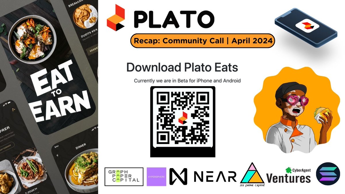 💠 TỔNG HỢP BẢN TIN PLATO COMMUNITY CALL @Plato2Earn (THÁNG 4/2024) ⚡️Tin chính: 1⃣Sự kiện TGE $FAT 2⃣Công dụng của BST #NFT PLATO EATS PFP & PLATO EATS PASS TABLE NFT 3⃣Chương trình 'Ăn cùng nhau' @NEARWEEK @near_insider @LearnNear @MarketingDAOers 🧵👇