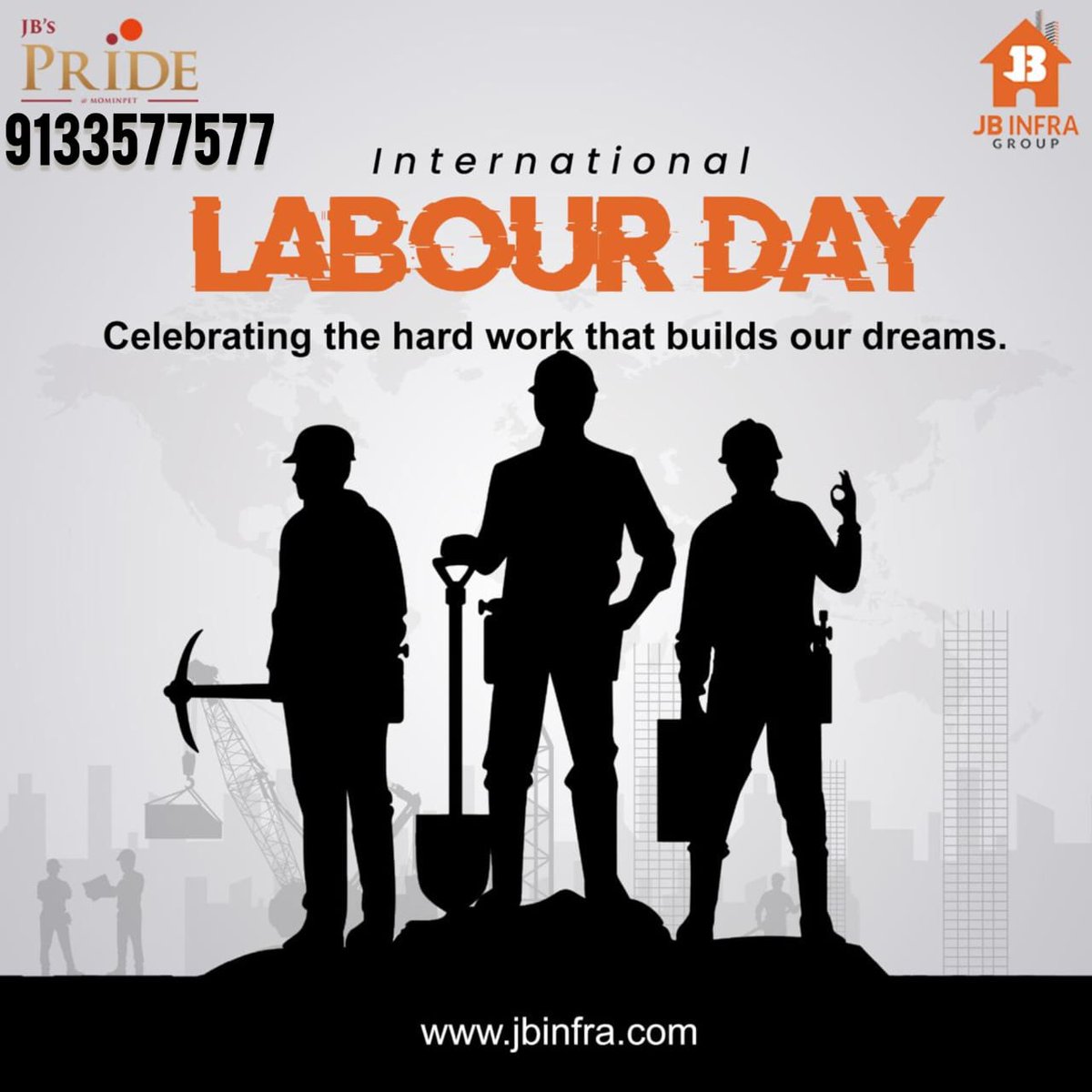 jbpride1's tweet photo. Happy Labour's Day 

Contact us:9133577577
#LabourDay #LabourDay2024 #May1 #mayday #karmikuladinostavashubhakaanshalu #LaborDay #jbspride #jbinfragroup #jbinfra #jb #jbopenplots #openplotsforsale https://t.co/dUqE9dQnwr