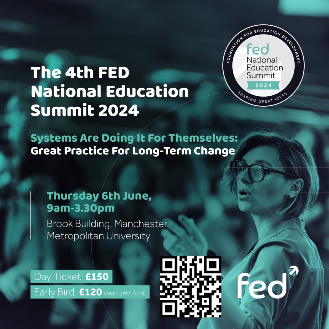 📣 EVENT! 📣 Excited to discuss #assessment at the 4th @Fededucation Summit! 🗓️Thursday 6th June - 9am-3.30pm 📍Manchester Met University 🎟️Register now (including special educator rates)! 👉 tinyurl.com/FEDJuneEvent It’s time to #rehtinkassessment