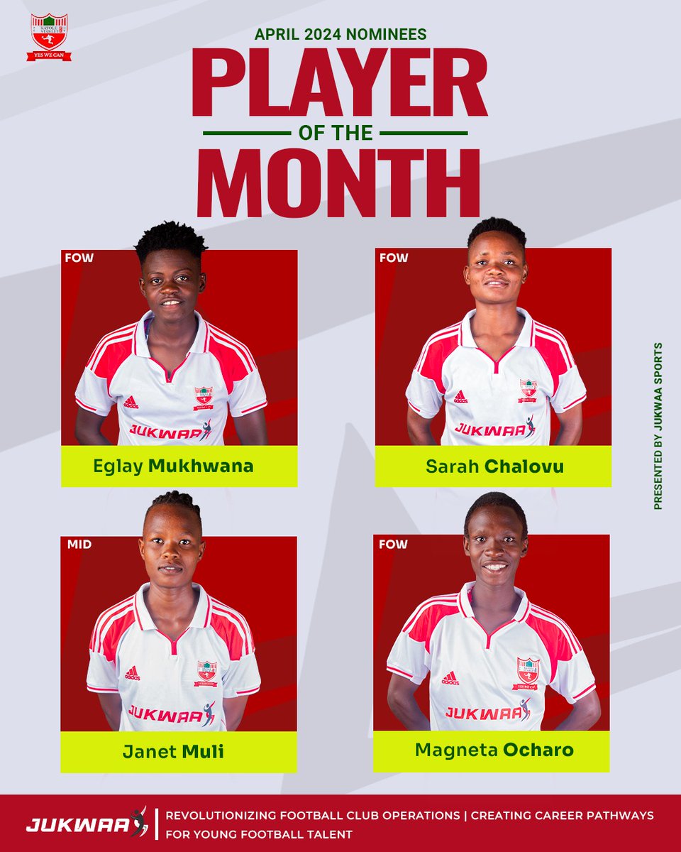 🚨 Our Player of the Month nominees for April are IN!

Who gets your vote? Comment below👇

#YesWeCan #JukwaaSports #FootballKE