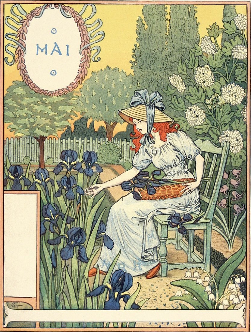 Merry, Merry Month of May.. #LaBelleJardiniere 1896 #EugeneGrasset #May1