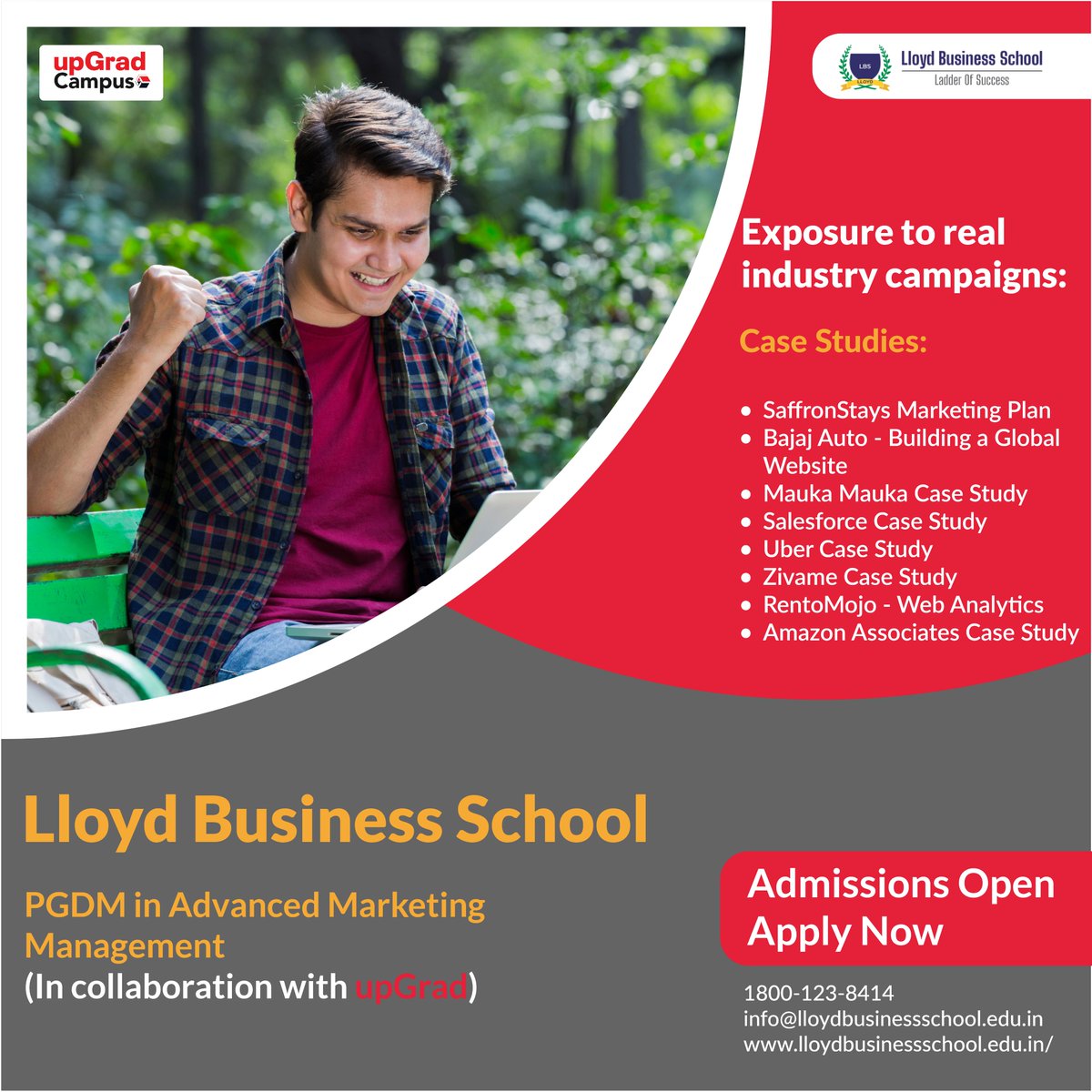 @lloydlbspgdm is proud to announce PGDM Specialisation in Advanced Marketing Management - a 2 year course in association with upGrad. Enroll in course now for a career in the world of Marketing, Digital Marketing, Advertising and Promotion, SEO Specialist etc.#SEOTraining #upGrad