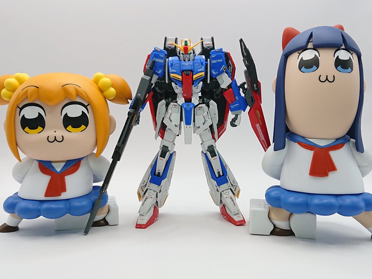 ポプテピピックのフィギュアめちゃ良いぞ！サイズはRGのZで察してくれ！
#ガンプラ