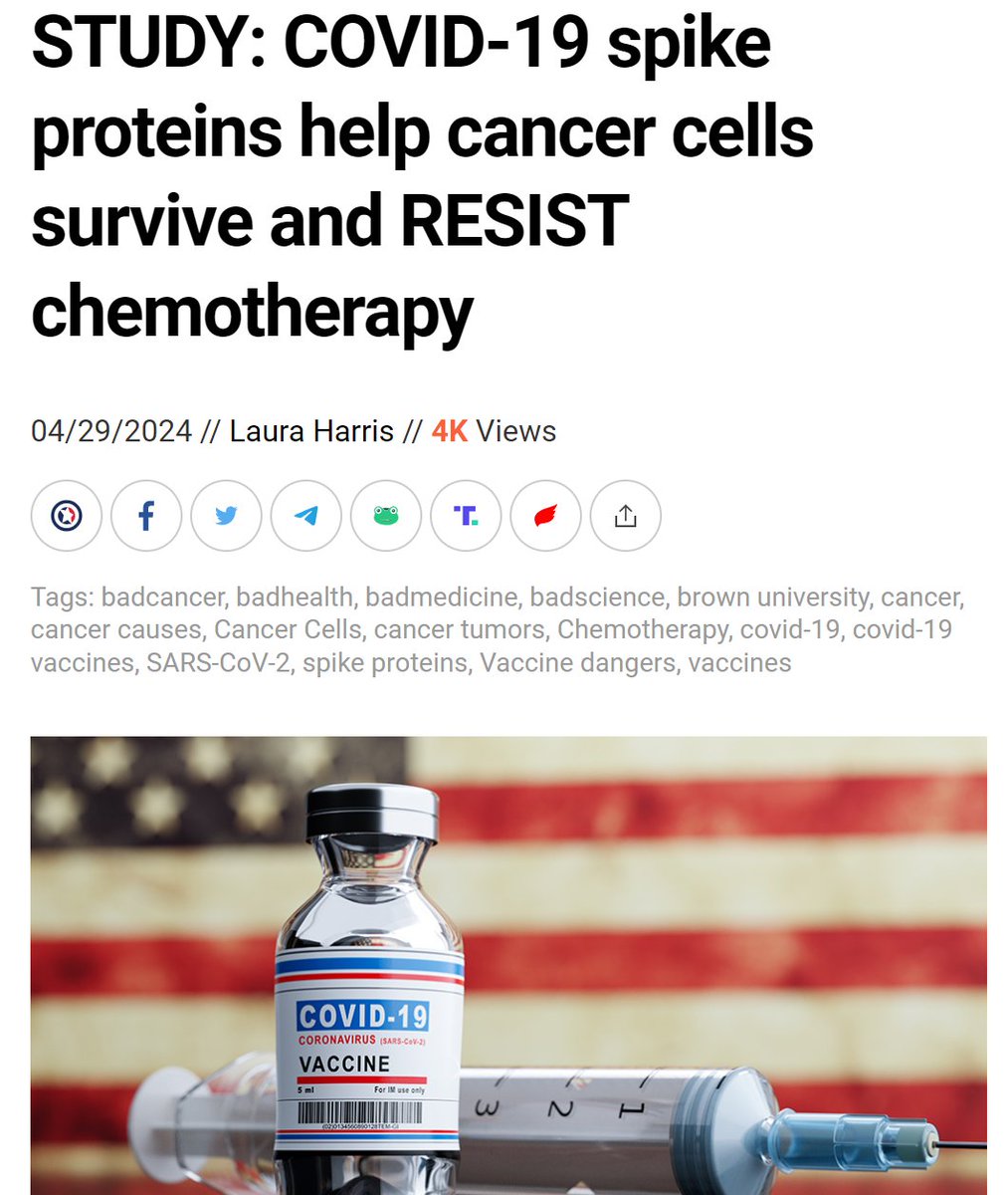 A new preprint cell study from Brown University has found that the spike protein from SARS-CoV-2, the virus responsible for the Wuhan coronavirus (COVID-19), helps cancer cells survive and resist chemotherapy. According to the study, led by Dr. Wafik El-Deiry, the director of