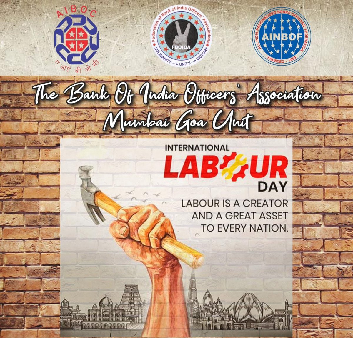 nilesh_pawar15's tweet photo. As the whole world observes International Labour day every year on 1st May.While celebrating this day, there is no other thought that would have come across our mind than Health Check Up camp for bankers.

A banker is often subjected to tremendous stress & tends to run against time for shouldering personal & professional responsibilities. With this thought, we believe Health check up camp for bankers is one of the most befitting ways to celebrate this day.This welfare oriented drive is for sake of wellbeing of the banking community which is often subjected to tremendous stress & hustle. It will be a  befitting tribute to the historic trade union movement .

During this year's camp we are having certain advanced medical tests viz-
Random blood sugar, Blood pressure, Bone Mineral densitometry, Body composition analysis, Eye checkup, Diabetic Neuropathy, ECG, Physiotherapy consultation,ENT Check up, Pulmonary Function Test.
#LabourDay2024