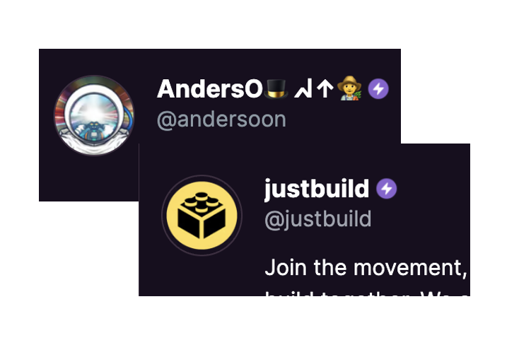 Just Build tweet media