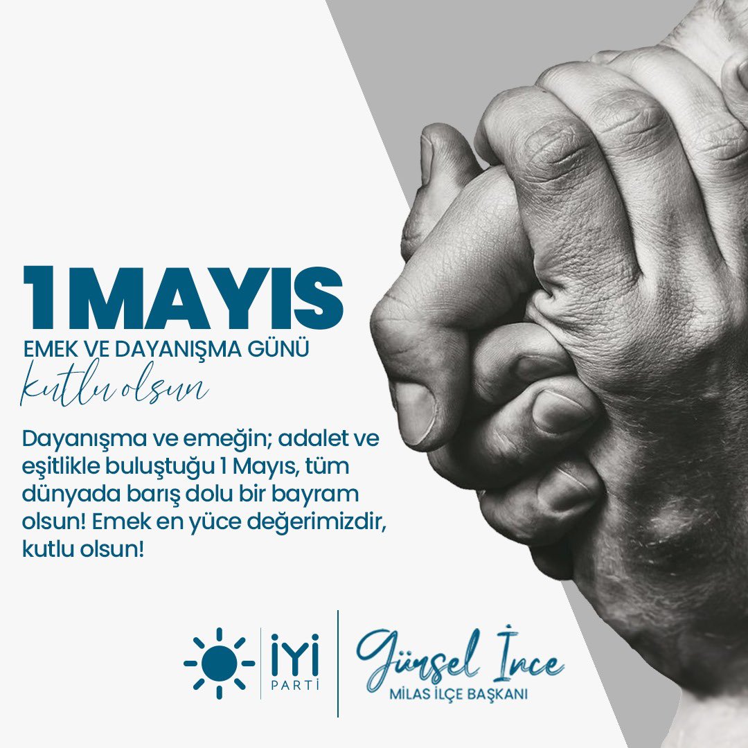 Ülkemizin kalkınması ve geleceği için emeğini ortaya koyan, yüreğinde vatan sevgisi ile çalışıp, memleketimize değer katan tüm vatandaşlarımızın #1Mayıs Emek ve Dayanışma Günü’nü kutluyorum.