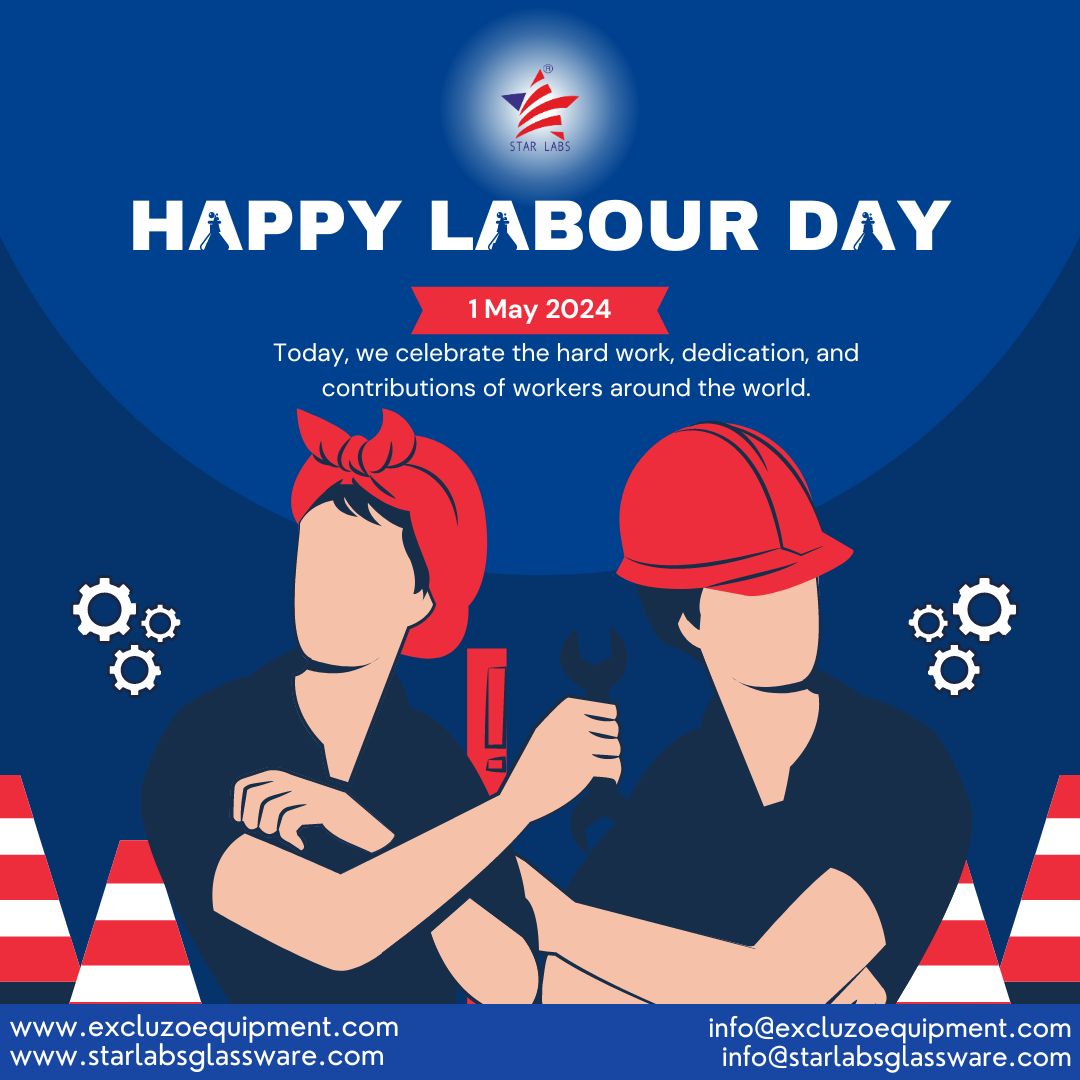 From factories to offices, every worker deserves respect and appreciation. Let's celebrate International Labour Day in their honour!

#LabourDay #InternationLabourDay #ThankYou #Gratitude #Labour #starlabs #Support  #May #Respect #starlabsglassware #biofine  #excluzoequipment