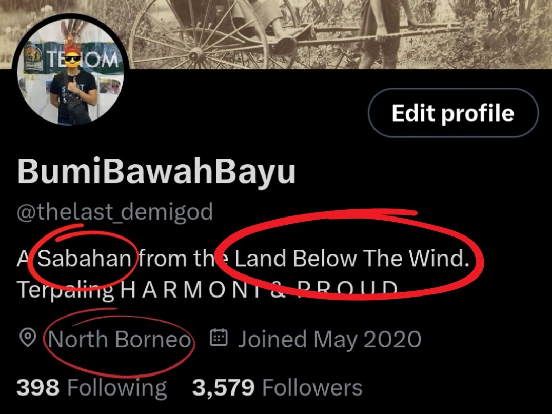 My bird app account screams Sabahan.

Tapi masih juga ada seekor dua palui yang mistake me for Sarawakian.