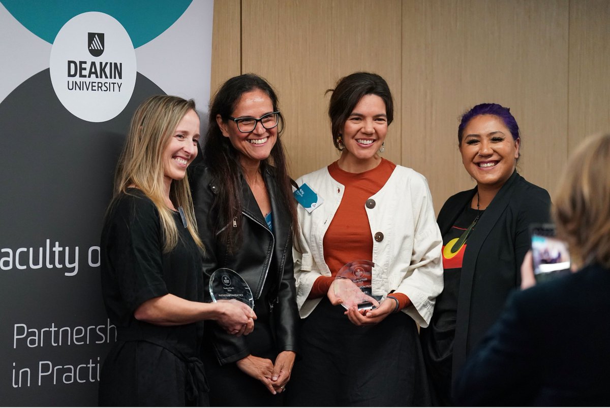 Congratulations all our health researchers and their partners, from @UNICEF to @PeterMacCC, who were recognised at the Deakin's Faculty of Health Partnership in Practice Awards!