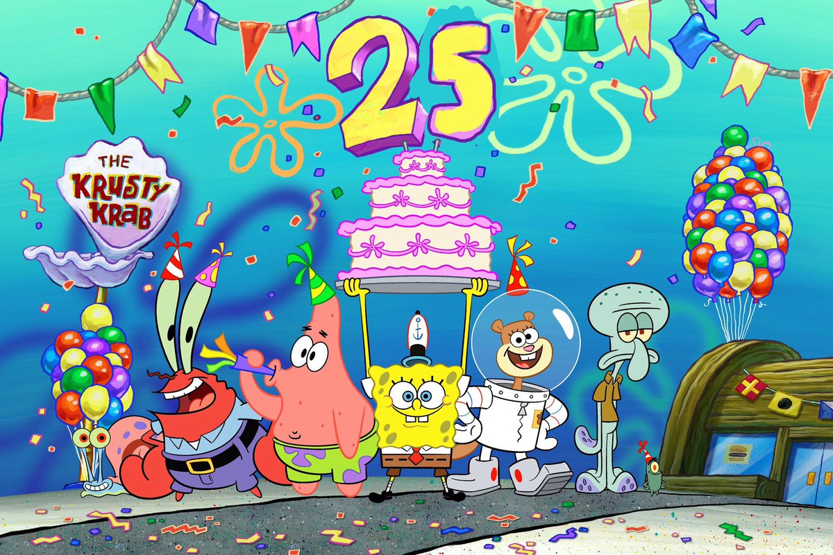 happy 25 years of spongebob! #25YearsOfSpongeBob