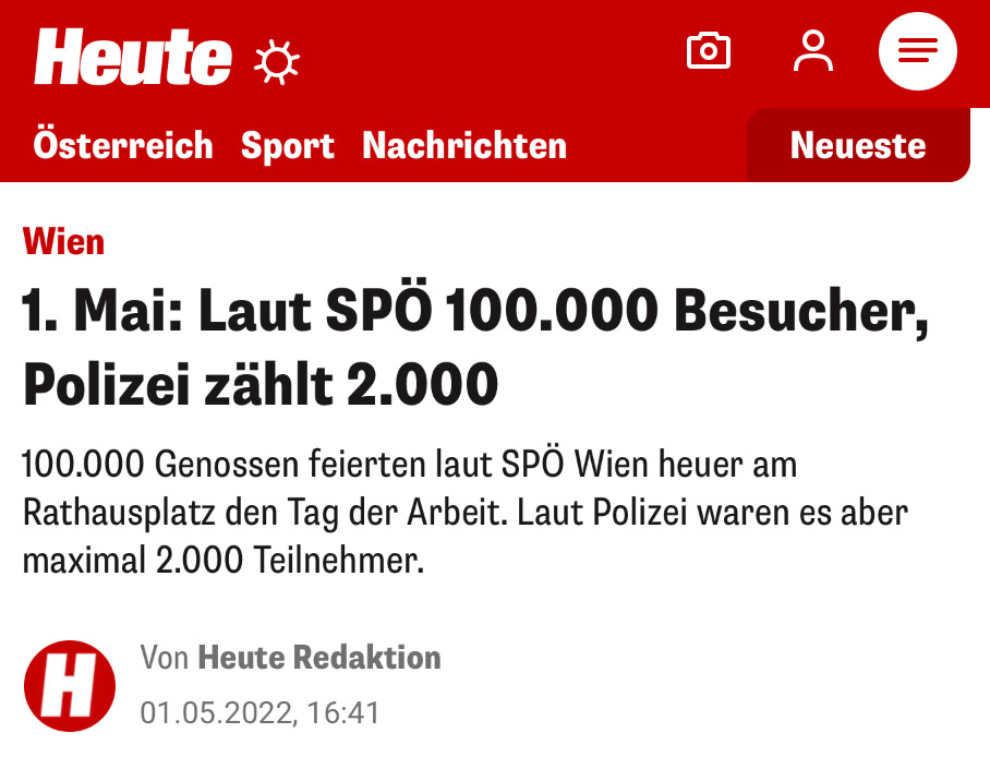 2024 Wird die #SPÖ heute auch mit #Babler.xls die 100.000 Teilnehmer auf einem rappelvollen #Rathausplatz knacken? #1Mai ✊🏾 [1/5]