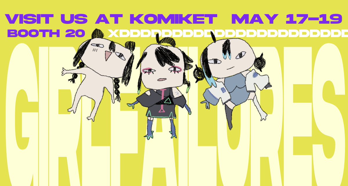 Come visit Me, <a href="/n0vaque/">novaque☆</a>, and <a href="/akua_illa/">Akua ☁️✨ | VGEN COMMS CLOSED</a> on May 17-19 at Komiket Ayala Malls Manila Bay! 
Booth 20!