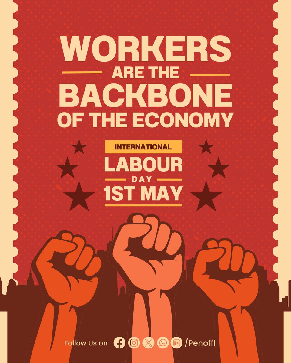 PEN_Offl's tweet photo. #1stMay : Celebrating the hard work, dedication, and resilience of every worker around the world. Happy Labour Day!

 #MayDay2024 #LabourDay https://t.co/gesyQbEJS2