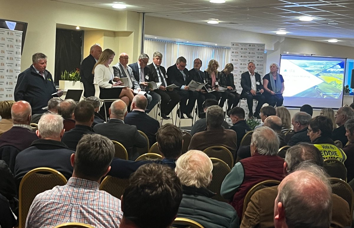 A fantastic evening hosted by <a href="/IFAmedia/">Irish Farmers' Association</a> in Fermoy last night. It was an opportunity to see many of our EU candidates in the South region in action, test their knowledge on issues and discover their plans (or lack thereof!) to tackle them. 

Around the country we need much more of