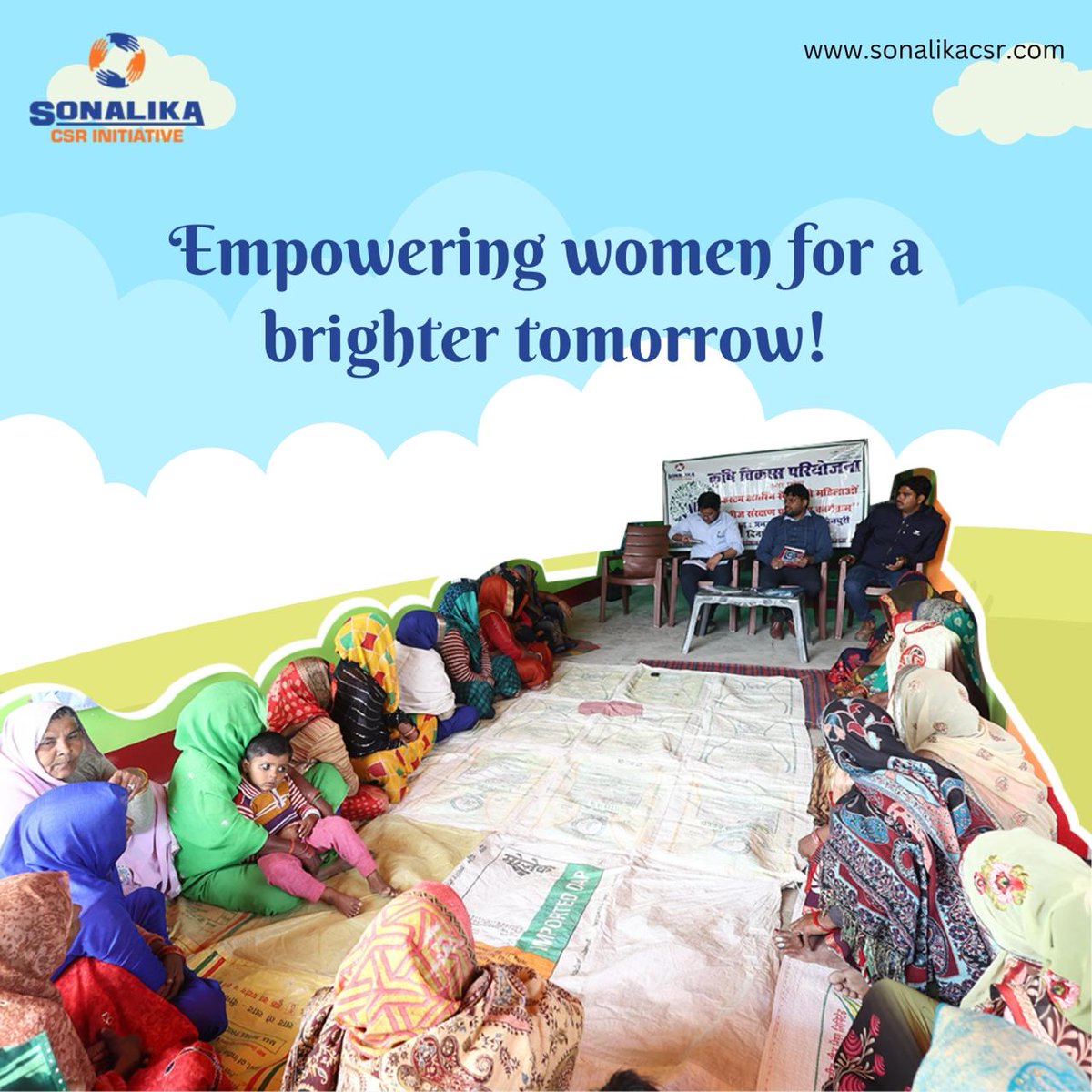 CsrSonalika's tweet photo. To empower women, Sonalika CSR regularly organizes group meetings and training sessions. Led by agriculture experts, the sessions impart knowledge on innovations and necessary decision making skills to women. https://t.co/zH4q3xarqT