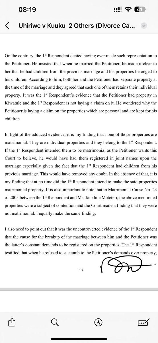 😂😂😂😂😂😂 eh eh🤣🤣🤣🤣🤣🤣
You can shout whatever you want about the woman being given one cow and 2.8m for curtains, but I tell u, Lady Justice Alice Komuhangi Khaukha was very sober in delivering the judgment in this case. 

If you are a lawyer, please don’t be tempted to