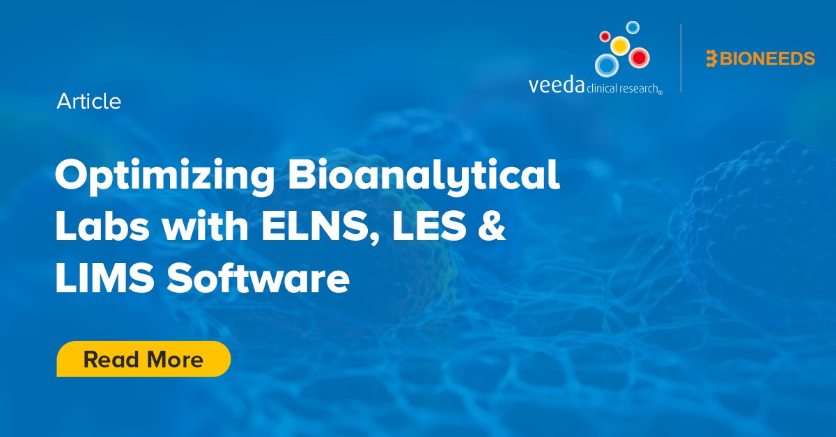 Veeda's Bioanalysis solution integrates Laboratory Information Management System (LIMS), Electronic Laboratory Notebook (ELN), and Laboratory Execution System (LES) functionalities to optimize our bioanalytical lab operations.

Read our latest article - bit.ly/4bgjdFN