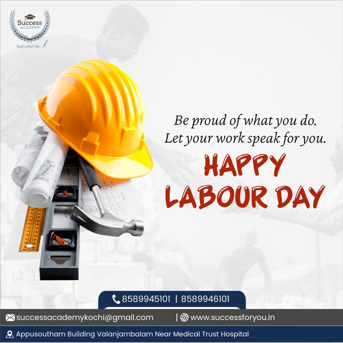 #LabourDay #MayDay #InternationalWorkersDay #Solidarity #WorkersRights #LaborRights #FairWages #UnionStrong #EqualPay #WorkersUnite  #RespectWorkers #LaborMovement #OrganizedLabor #MayDay2024 #WorkersOfTheWorldUnite #SSCCoaching #BankCoaching #SuccessAcademyKochi