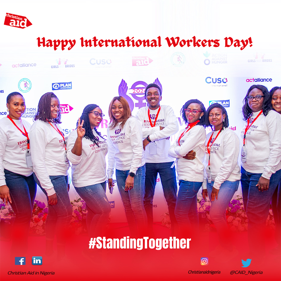 #IntenationalWorkersDay! 👷‍♀️🪖⛑️ Today, we celebrate Strength, 📶Resilience, and Dedication. 💪🏼 Happy #WorkersDay.👨‍✈️👨‍🎨👩‍🎨👨‍🍳👨‍🌾👩‍💼🧑‍💼👨‍💼 #LabourDay #MayDay #StandingTogether #ChristianAid #ChristianAidNigeria