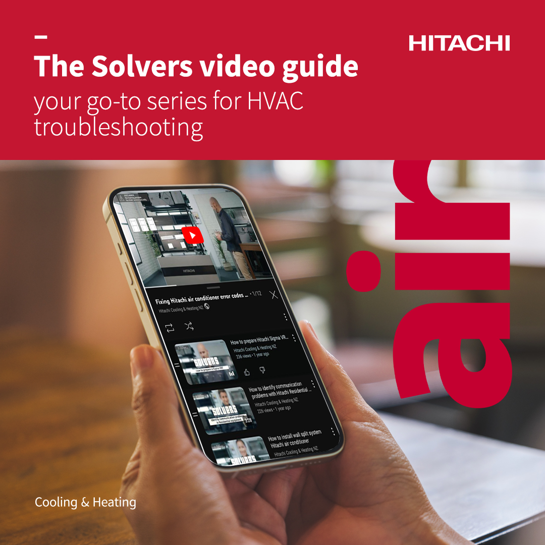 Rely on your go-to series for HVAC troubleshooting – 'The Solvers' video guide. Uncover expert insights, efficient solutions, and a step-by-step approach to tackling HVAC challenges. Subscribe now:
hitachiaircon.social/4p6750Rt9qH

#HitachiMEA #HitachiAC #HitachiCoolingAndHeating