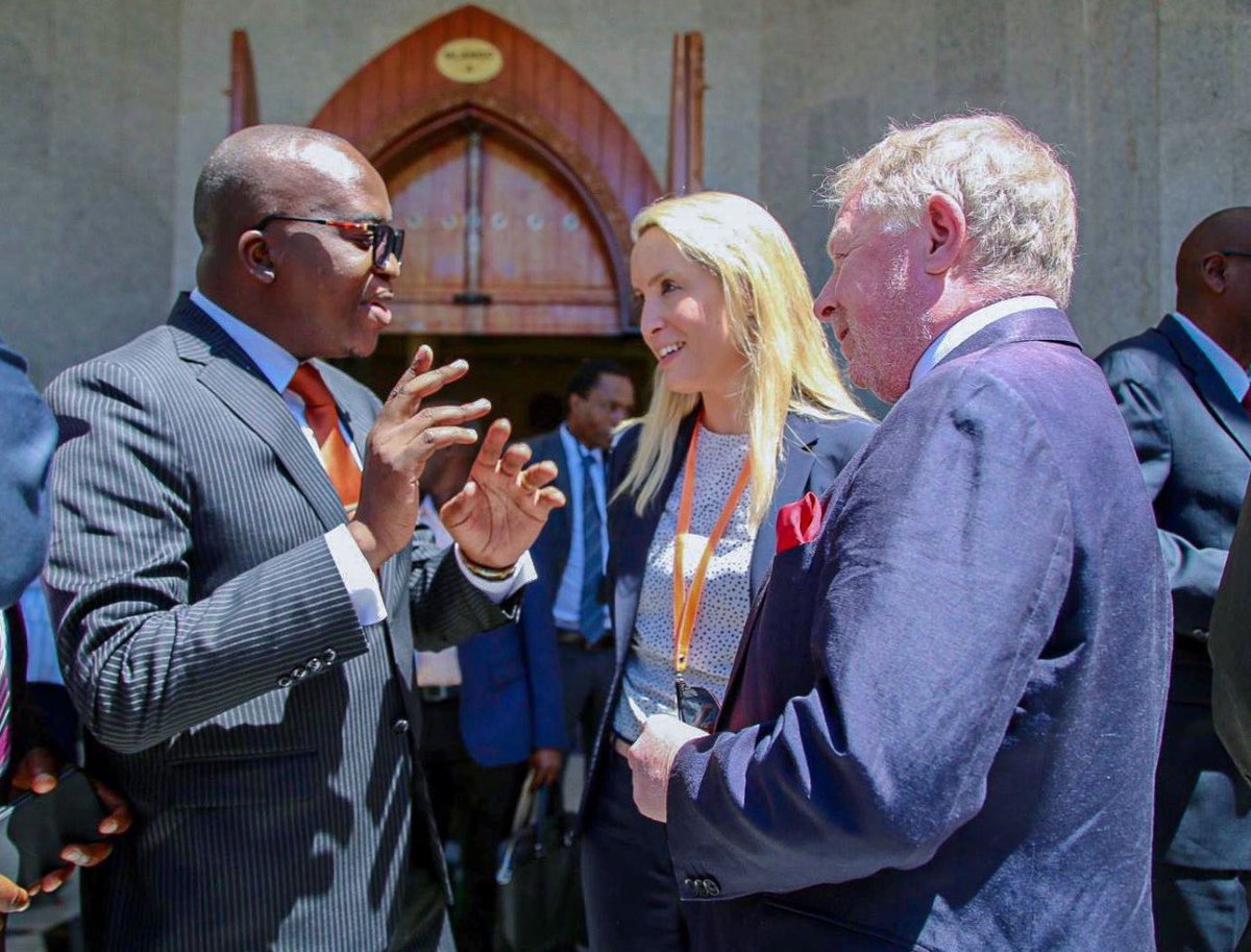 Delighted to have been invited to attend the 2024/2025 Parliament Budget session for the Ministry of Mines in Dodoma yesterday. Below, Minister of Minerals, Hon. Anthony P Mavunde, meeting with #HE1 CEO, Lorna Blaisse, and Finance and Commercial Director, Graham Jacobs