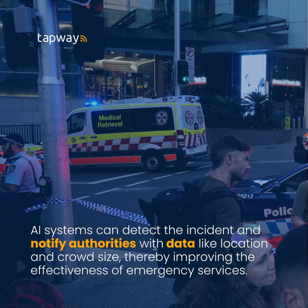 Object detection is a pivotal technology in preventing public violence by identifying threats early and accurately, thereby allowing for swift and effective preventive measures and ensuring a safer environment for all. 
#tapway #visionai #computervision #objectdetectoin